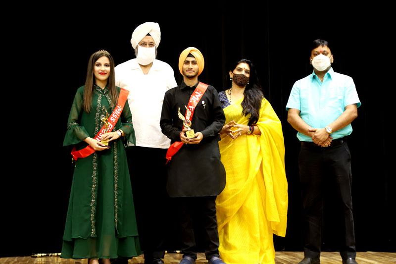 Mr & Ms Fresher contest winners during Fresher Party of  BHMS Batch 2020-21